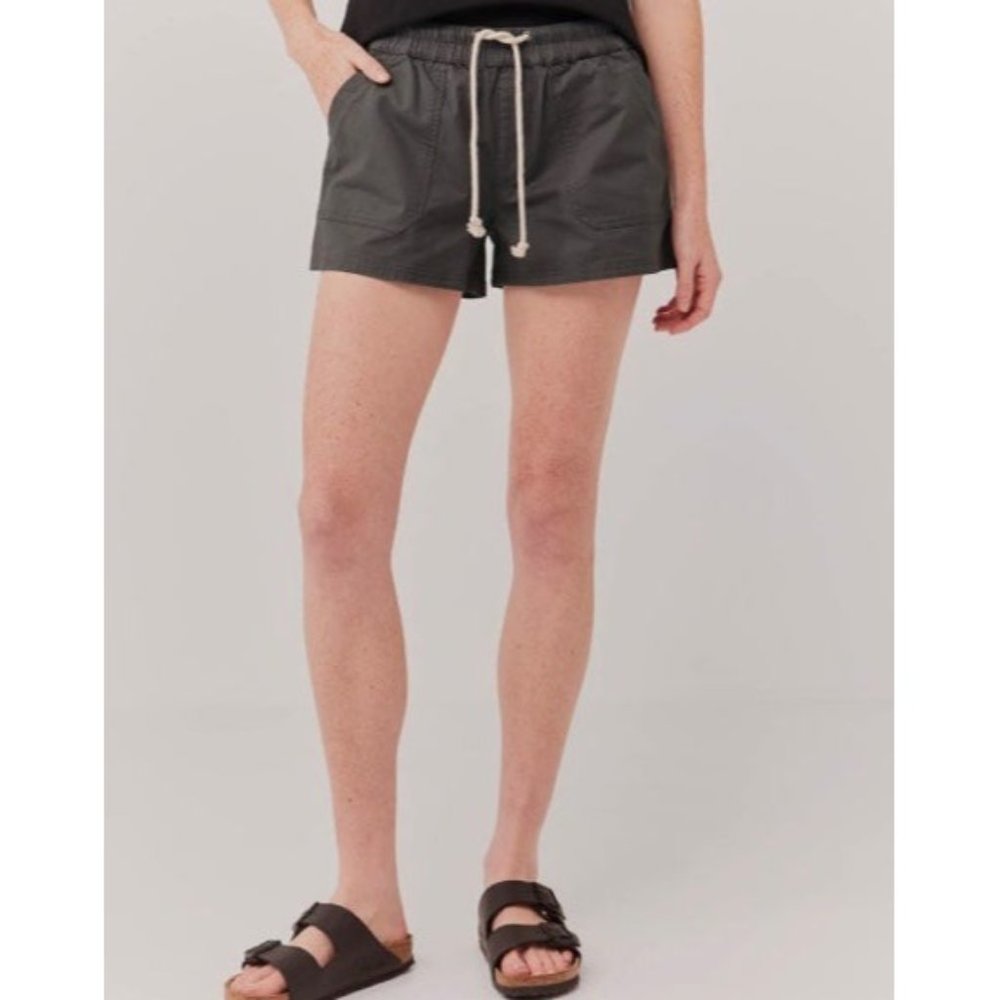 PACT Shorts Women’s Small Organic Woven Twill Drawstring Short